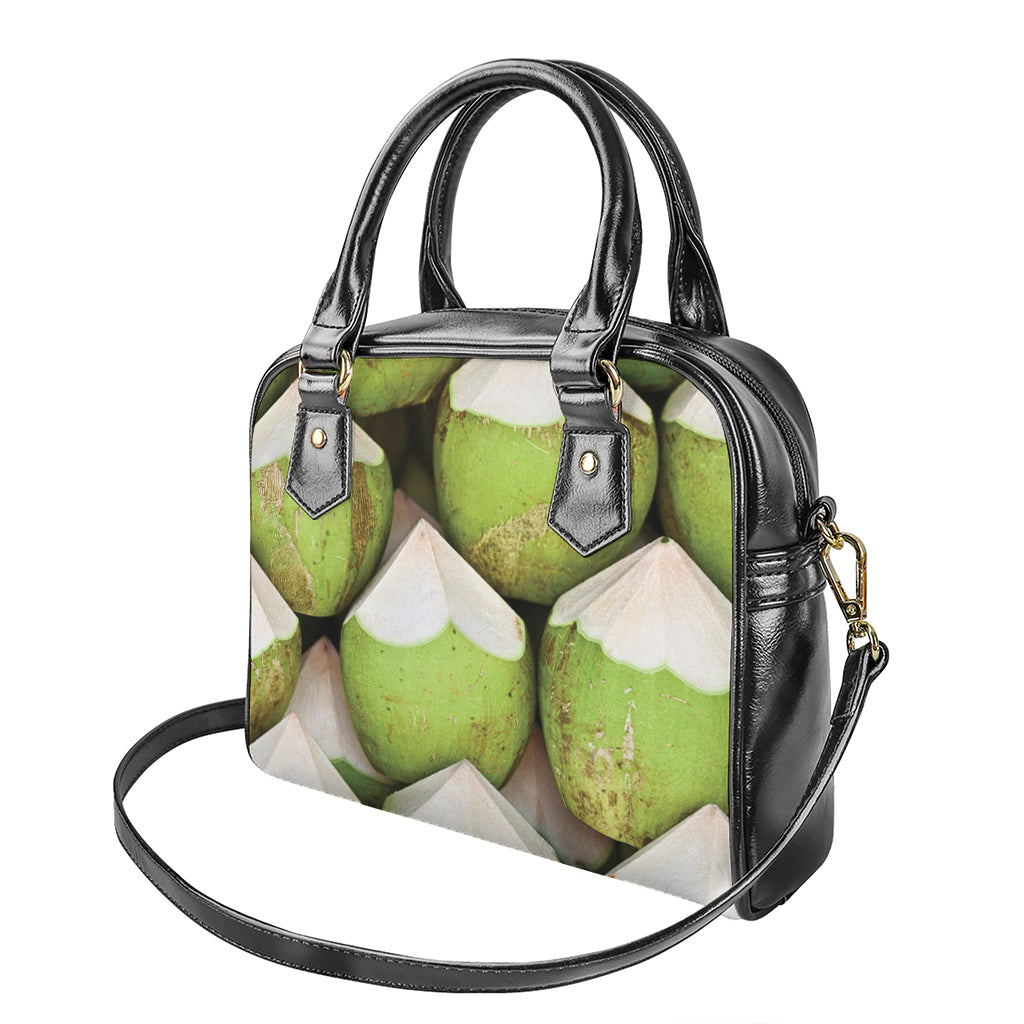 Coconut 3D Print Shoulder Handbag