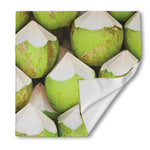 Coconut 3D Print Silk Bandana