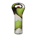 Coconut 3D Print Single Neoprene Wine Tote