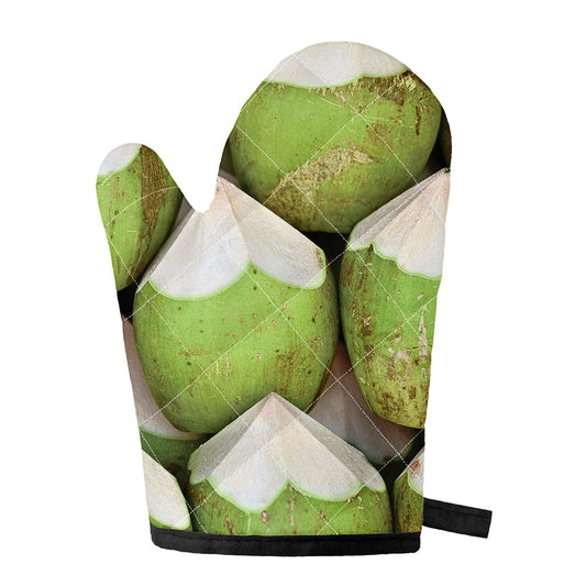 Coconut 3D Print Single Oven Mitt