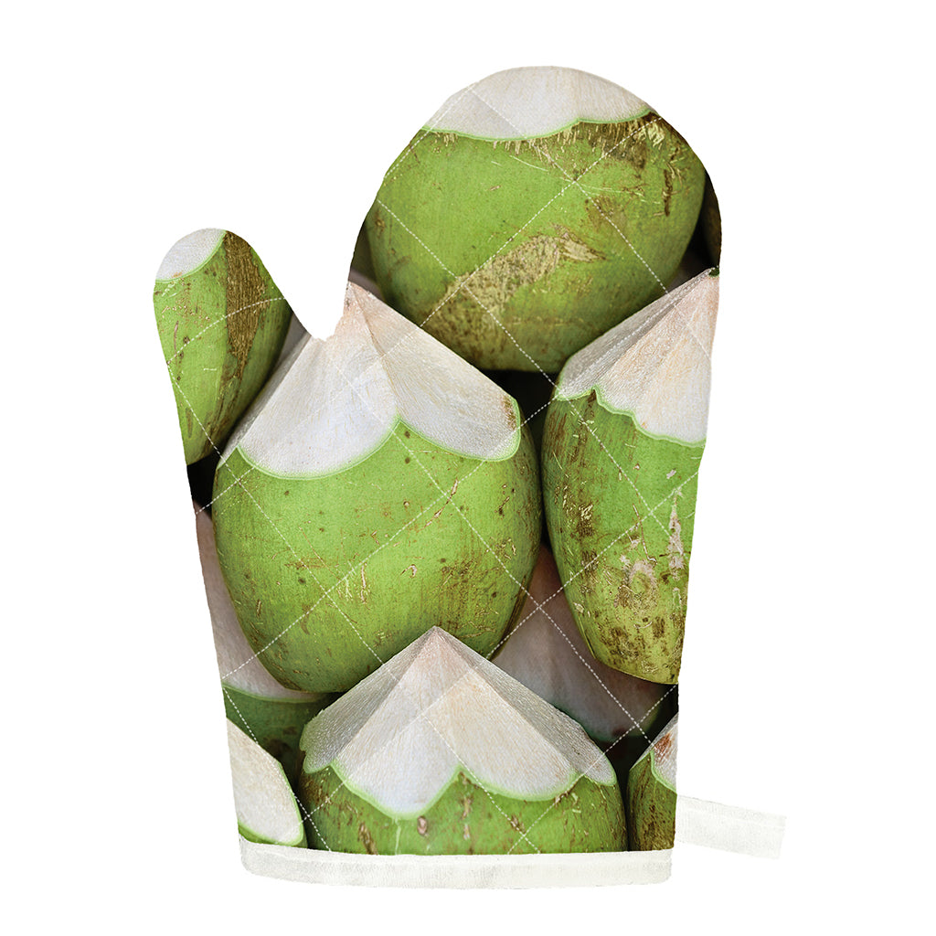 Coconut 3D Print Single Oven Mitt