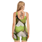 Coconut 3D Print Sleeveless One Piece Swimsuit