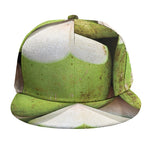 Coconut 3D Print Snapback Cap