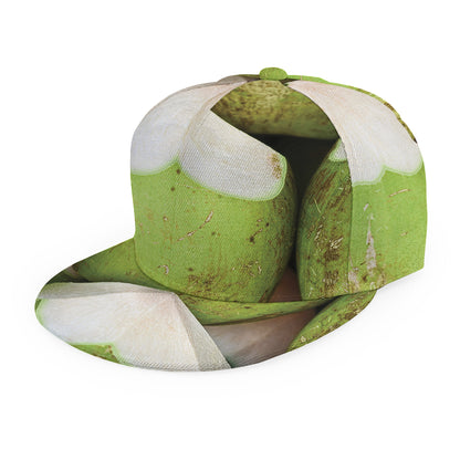 Coconut 3D Print Snapback Cap