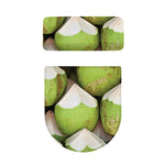 Coconut 3D Print Toilet Lid And Tank Cover Set