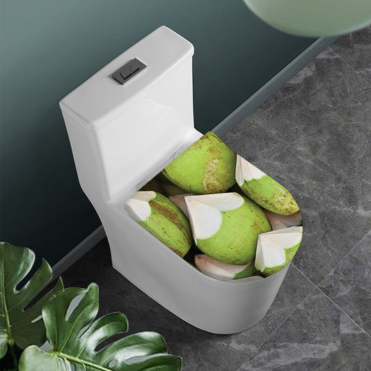 Coconut 3D Print Toilet Lid Cover