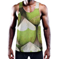 Coconut 3D Print Men's Workout Tank Top