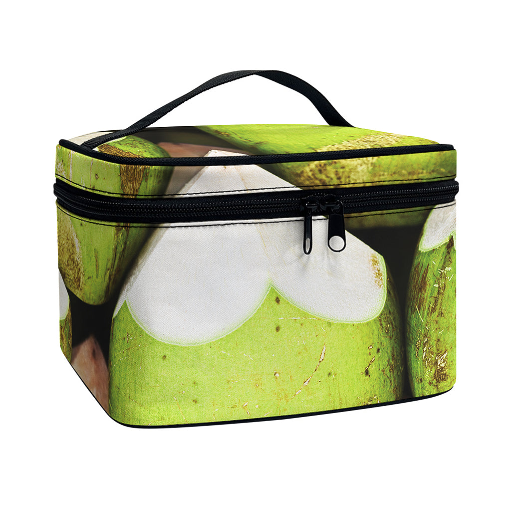 Coconut 3D Print Travel Makeup Bag