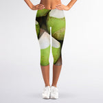 Coconut 3D Print Women's Capri Leggings