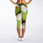 Coconut 3D Print Women's Capri Leggings