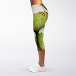 Coconut 3D Print Women's Capri Leggings