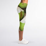 Coconut 3D Print Women's Capri Leggings