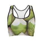 Coconut 3D Print Women's Sports Bra