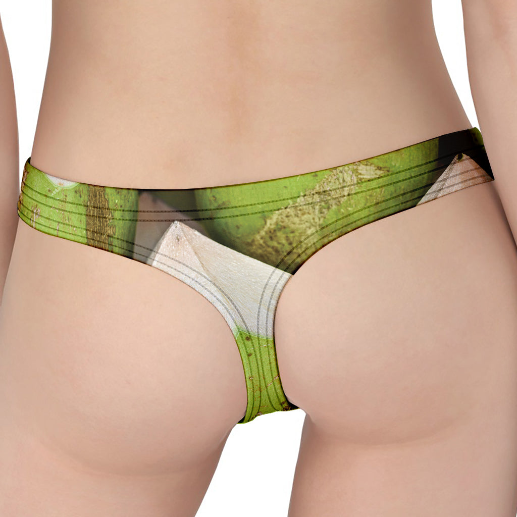 Coconut 3D Print Women's Thong