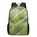 Coconut Leaf Print 17 Inch Backpack