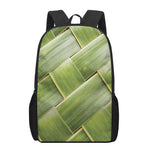 Coconut Leaf Print 17 Inch Backpack
