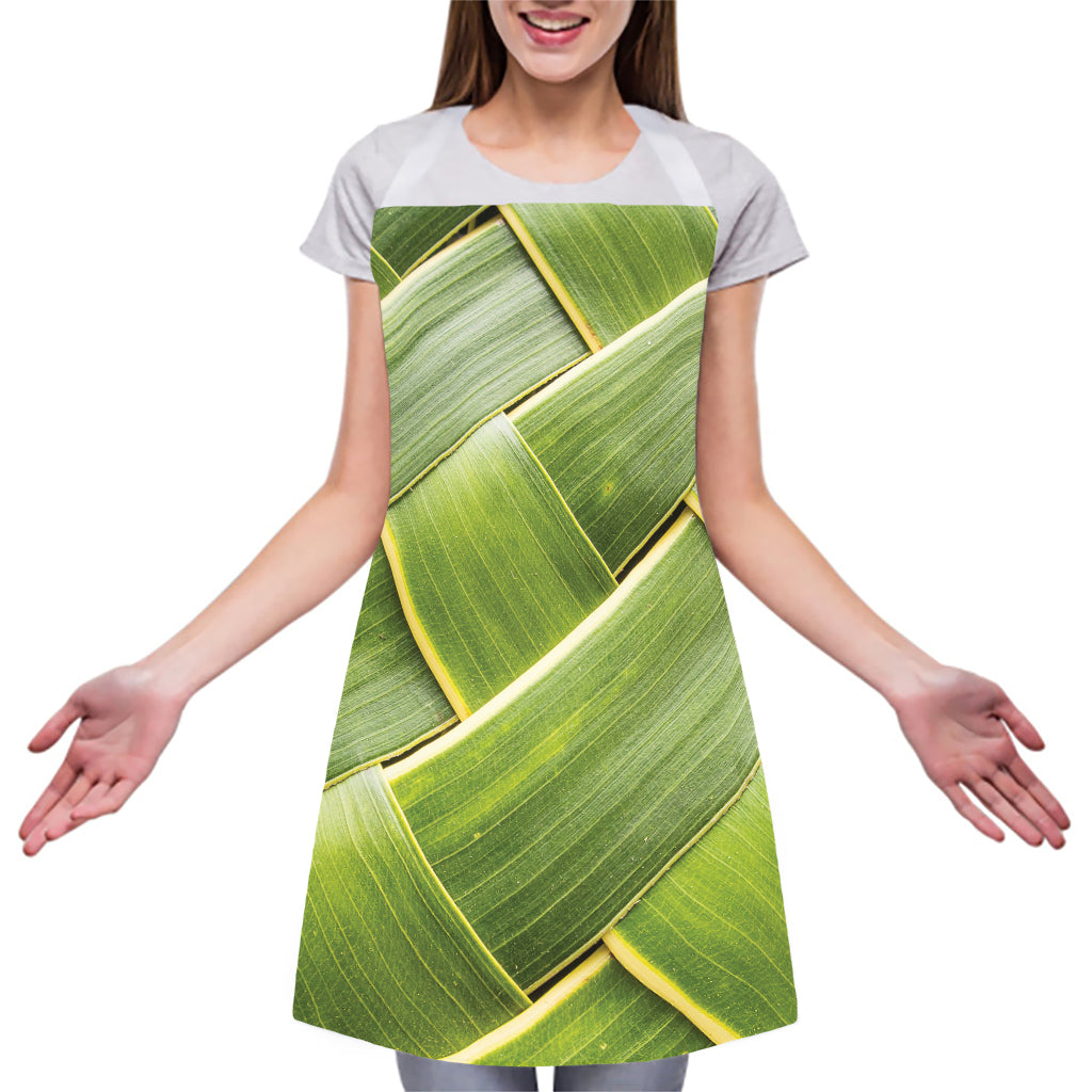 Coconut Leaf Print Adjustable Apron