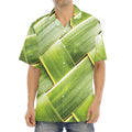 Coconut Leaf Print Aloha Shirt
