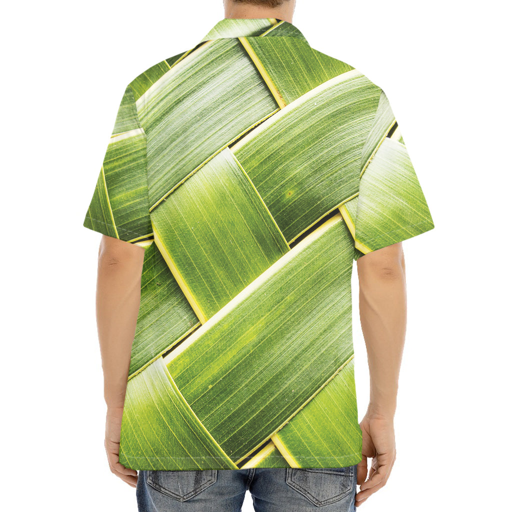 Coconut Leaf Print Aloha Shirt
