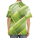Coconut Leaf Print Aloha Shirt