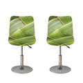 Coconut Leaf Print Bar Stool Covers