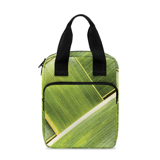 Coconut Leaf Print Bible Tote Bag