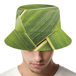 Coconut Leaf Print Bucket Hat