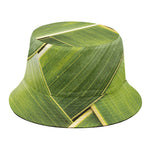 Coconut Leaf Print Bucket Hat
