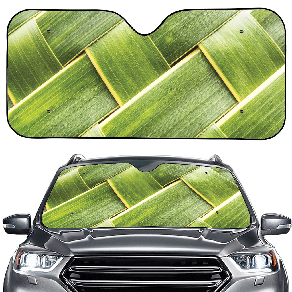 Coconut Leaf Print Car Windshield Sun Shade