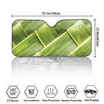 Coconut Leaf Print Car Windshield Sun Shade