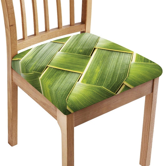 Coconut Leaf Print Chair Cushion Cover
