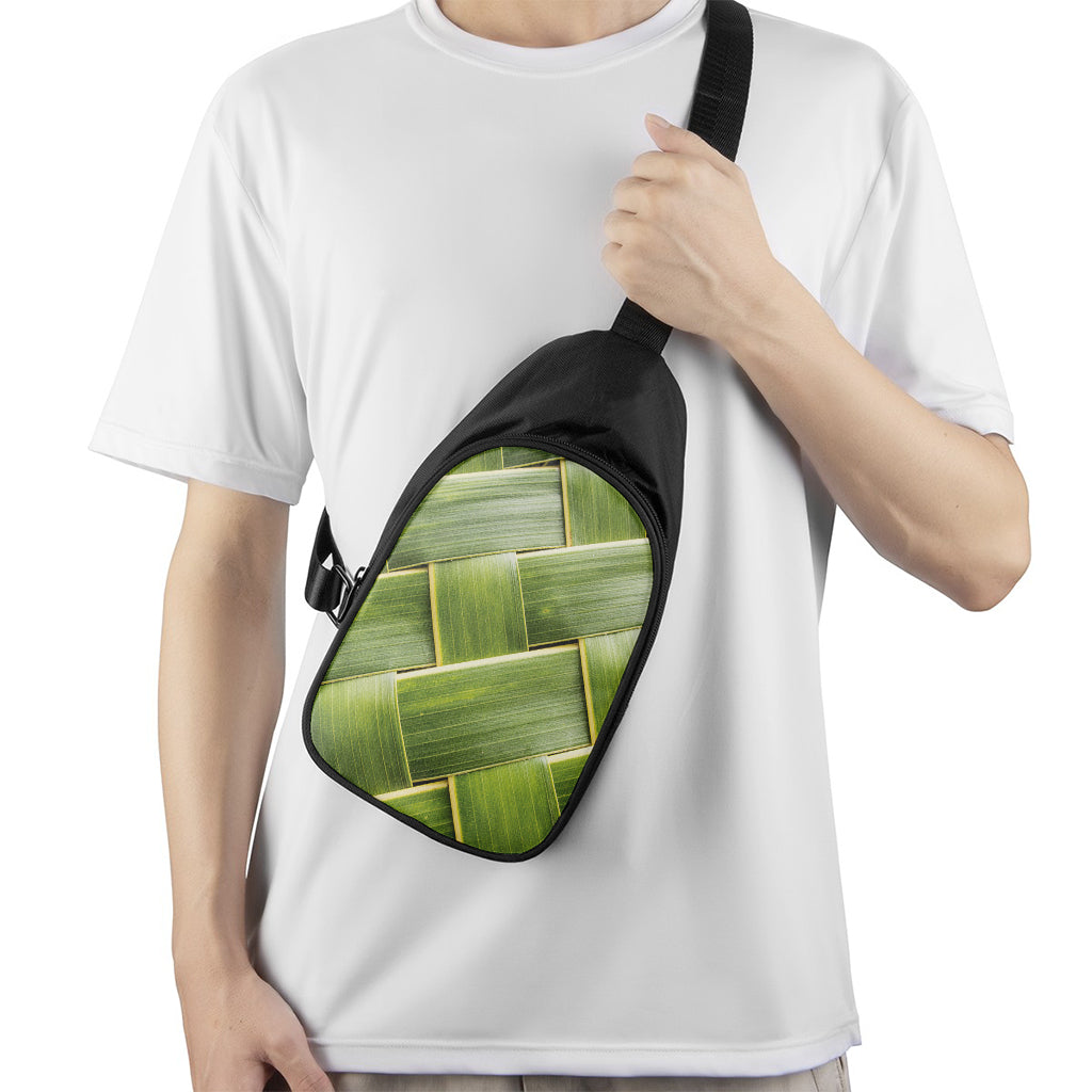 Coconut Leaf Print Chest Bag