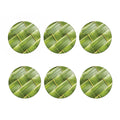 Coconut Leaf Print Coaster Set