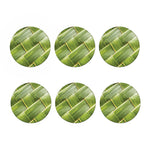 Coconut Leaf Print Coaster Set