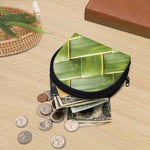 Coconut Leaf Print Coin Purse
