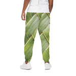 Coconut Leaf Print Cotton Pants