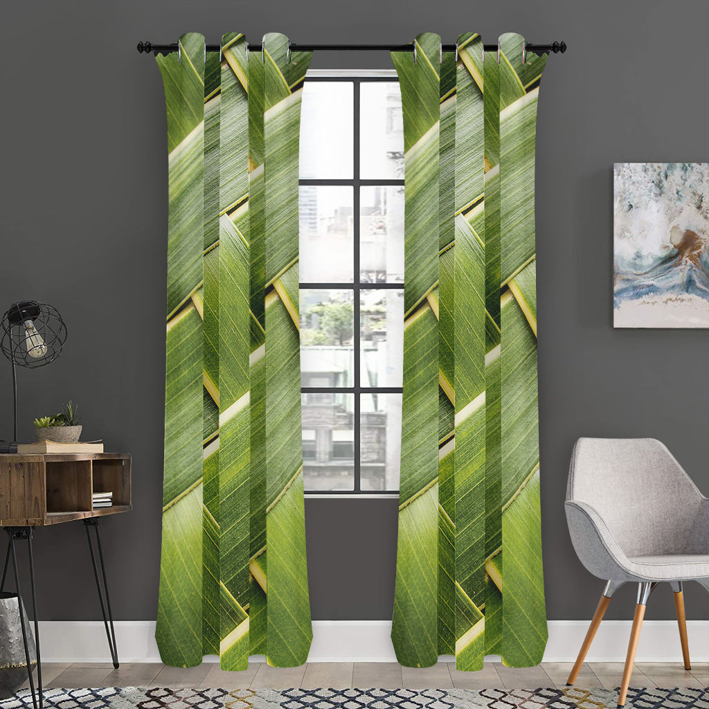 Coconut Leaf Print Curtain