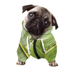 Coconut Leaf Print Dog Zip Up Hoodie