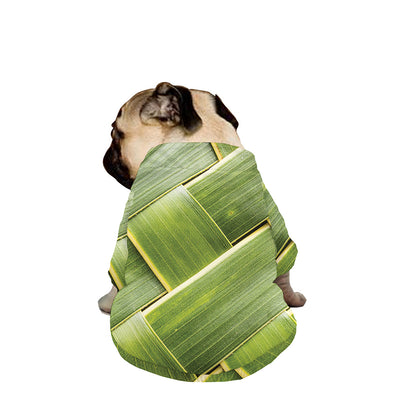 Coconut Leaf Print Dog Zip Up Jacket