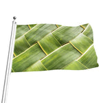 Coconut Leaf Print Flag