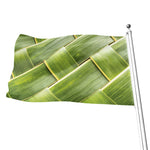 Coconut Leaf Print Flag