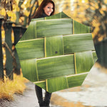 Coconut Leaf Print Foldable Umbrella