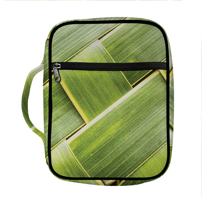 Coconut Leaf Print Front Pocket Bible Bag