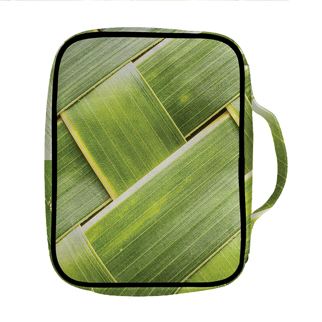 Coconut Leaf Print Front Pocket Bible Bag