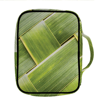 Coconut Leaf Print Front Pocket Bible Bag