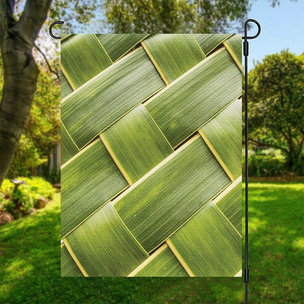 Coconut Leaf Print Garden Flag