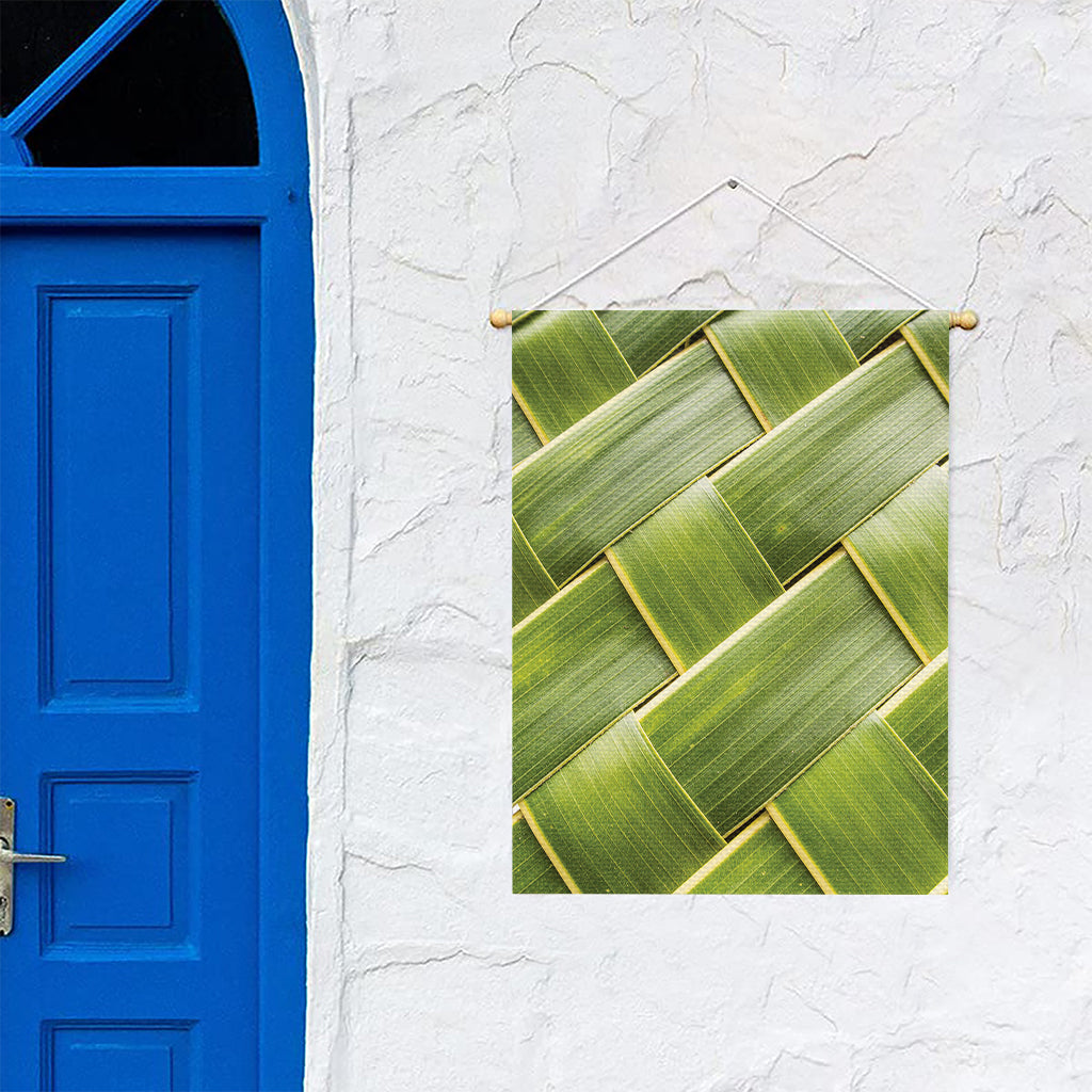 Coconut Leaf Print Garden Flag