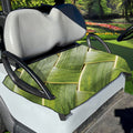 Coconut Leaf Print Golf Cart Seat Cover