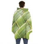 Coconut Leaf Print Hoodie Blanket