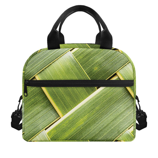 Coconut Leaf Print Insulated Lunch Bag
